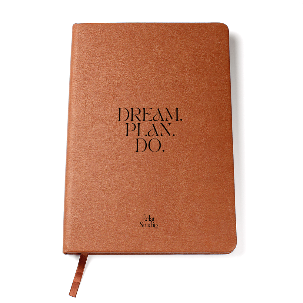 Dream. Plan. Do. Vegan leather journal