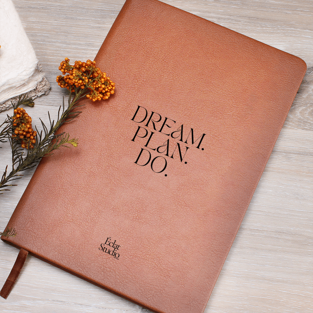 Dream. Plan. Do. Vegan leather journal