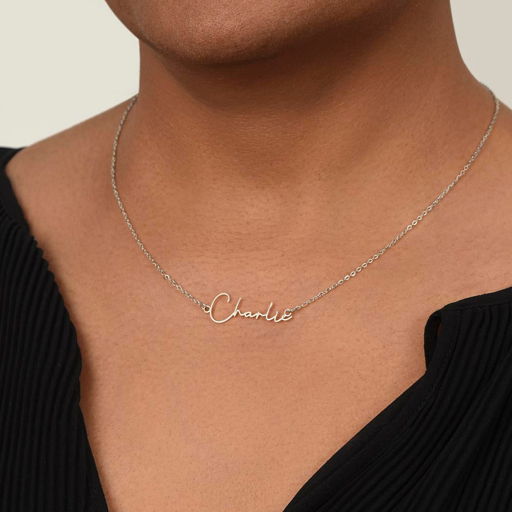 The Custom Script Necklace