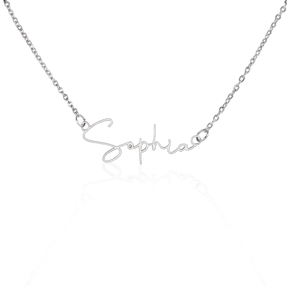 The Custom Script Necklace
