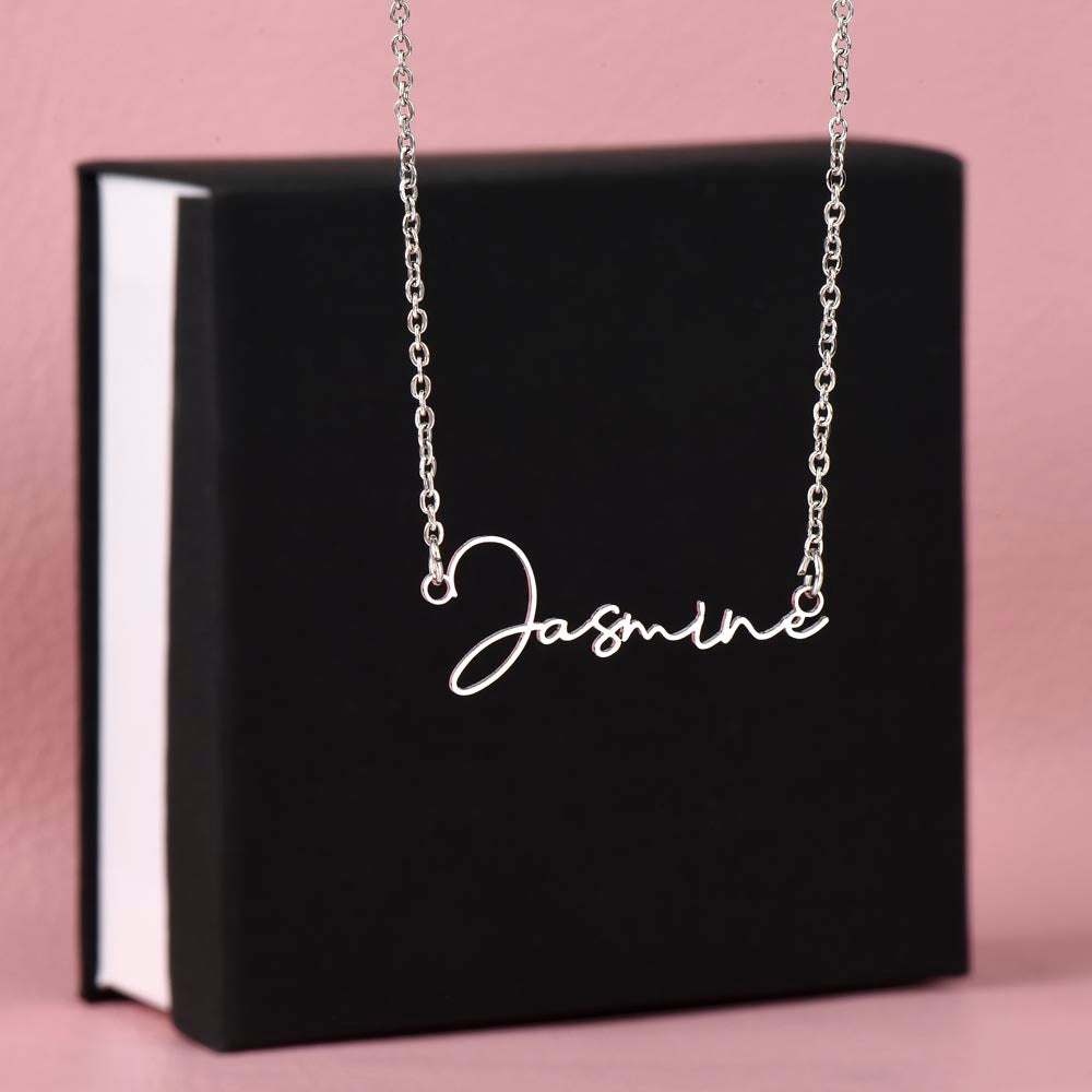 The Custom Script Necklace