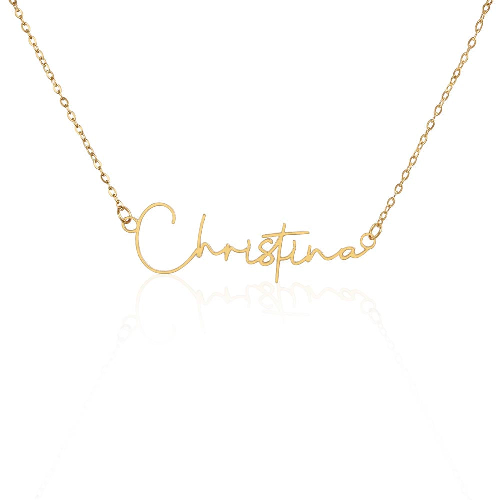 The Custom Script Necklace