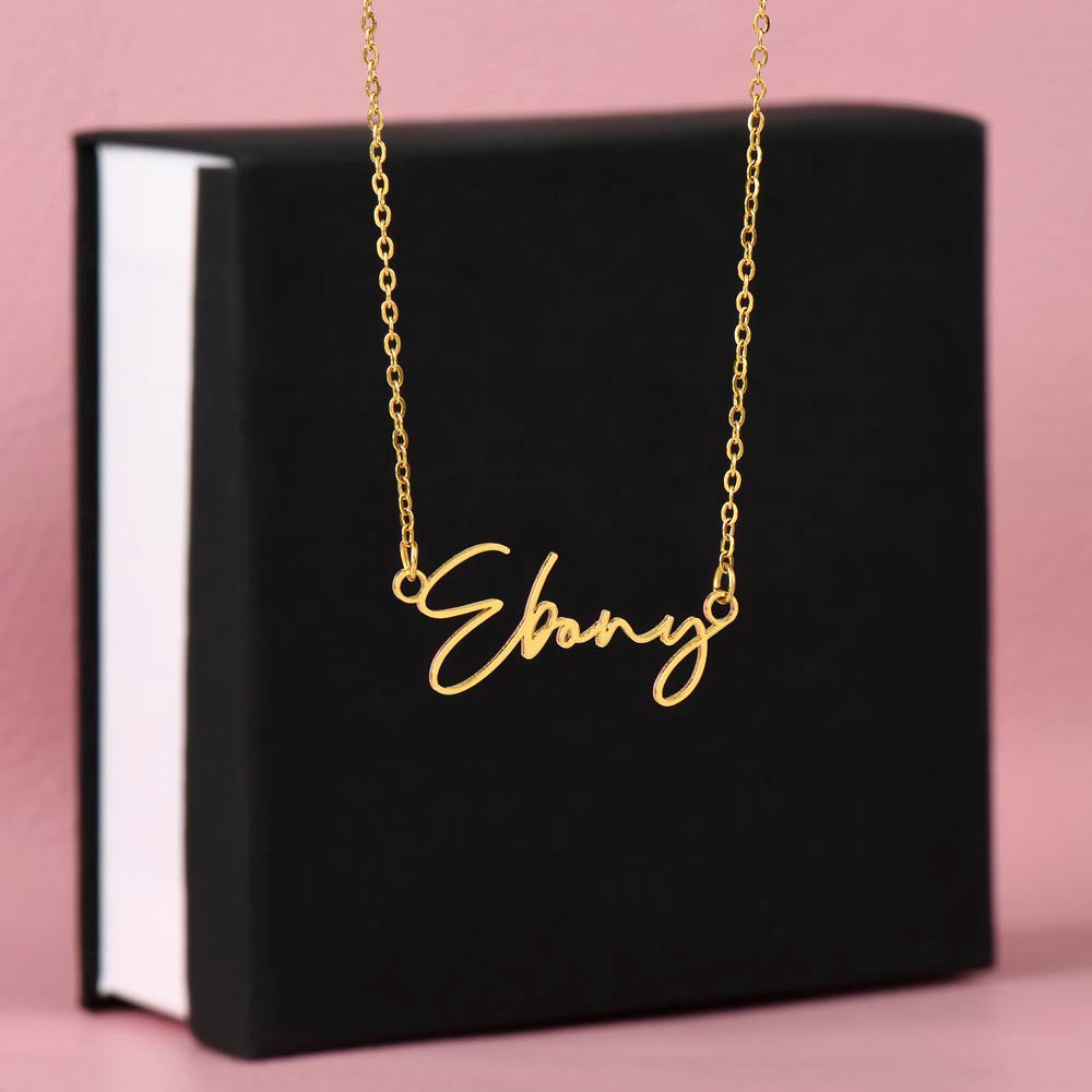 The Custom Script Necklace