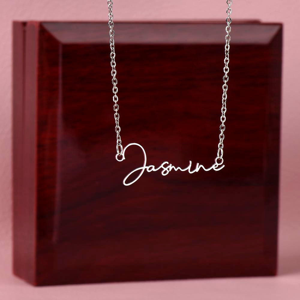 The Custom Script Necklace