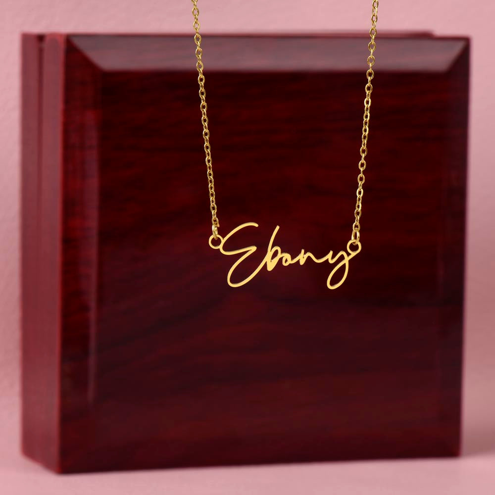The Custom Script Necklace