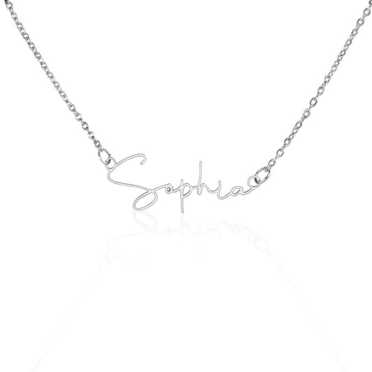 The Custom Script Necklace
